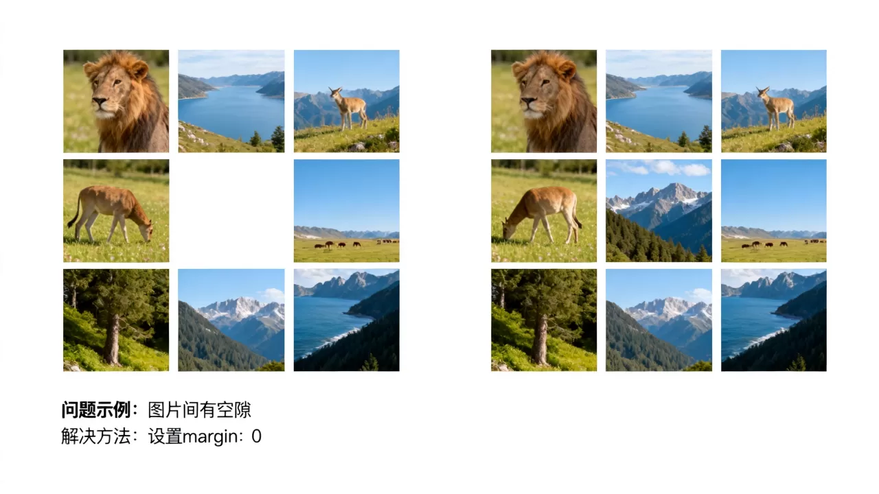 HTML图片间有空隙怎么解决？图片之间有缝隙的原因