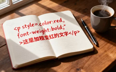 html文字怎么改颜色？html文字加粗变红代码