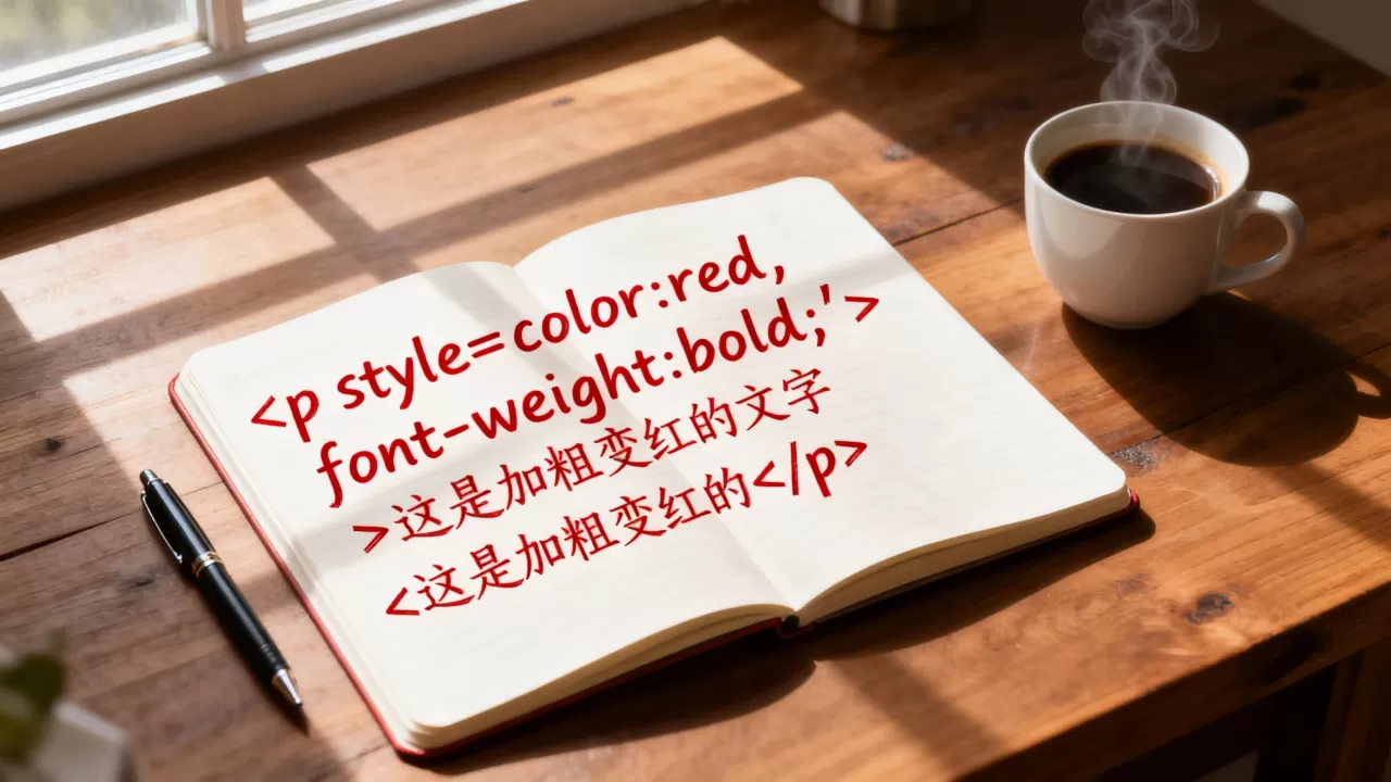 html文字怎么改颜色?html文字加粗变红代码 html文字怎么改颜色?html文字加粗变红代码
