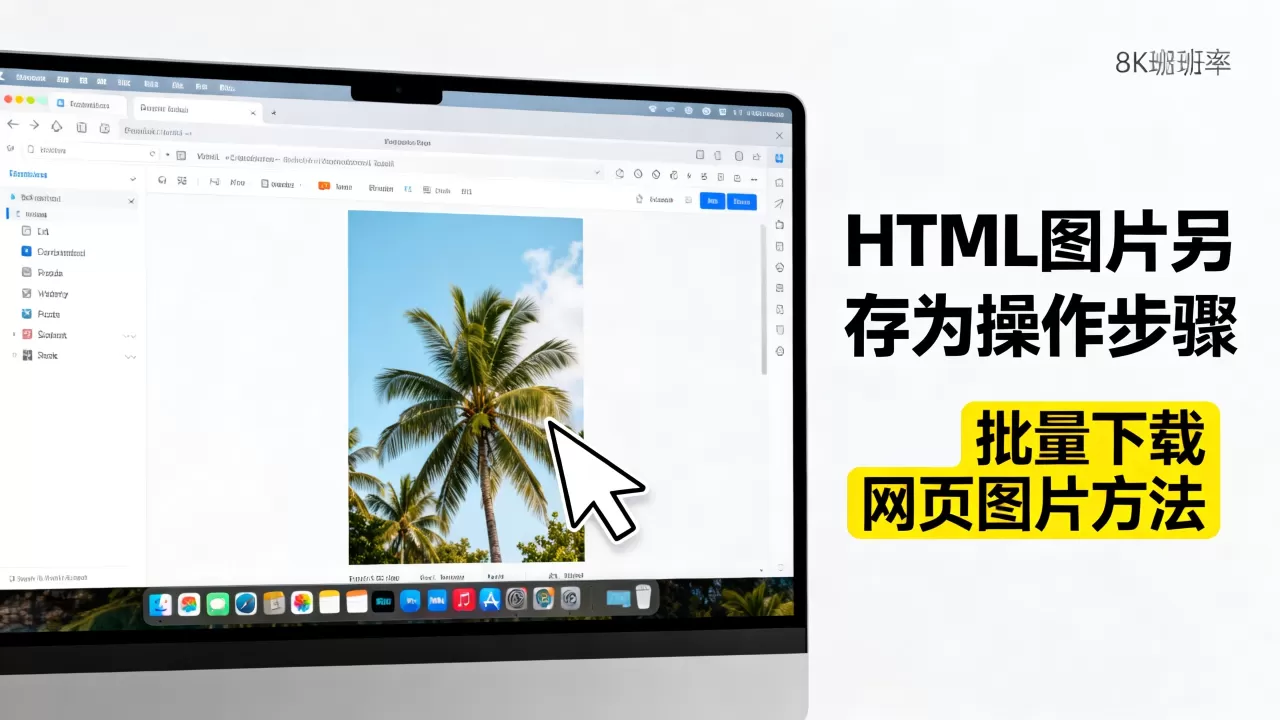 HTML图片另存为怎么操作？如何批量下载网页图片