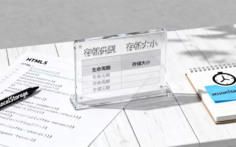 HTML5有哪些不同类型的存储？html5 localStorage和sessionStorage的区别
