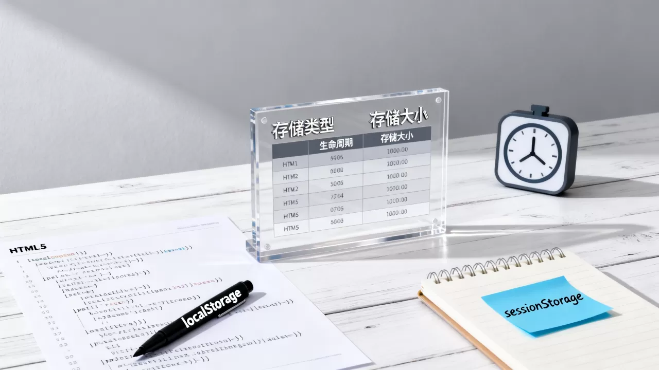 HTML5有哪些不同类型的存储？html5 localStorage和sessionStorage的区别