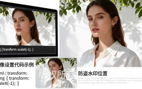 html图片镜像怎么设置？如何防止图片被盗用
