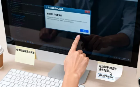 安装显示没有数据库怎么办？开启防护时显示没有配额怎么解决