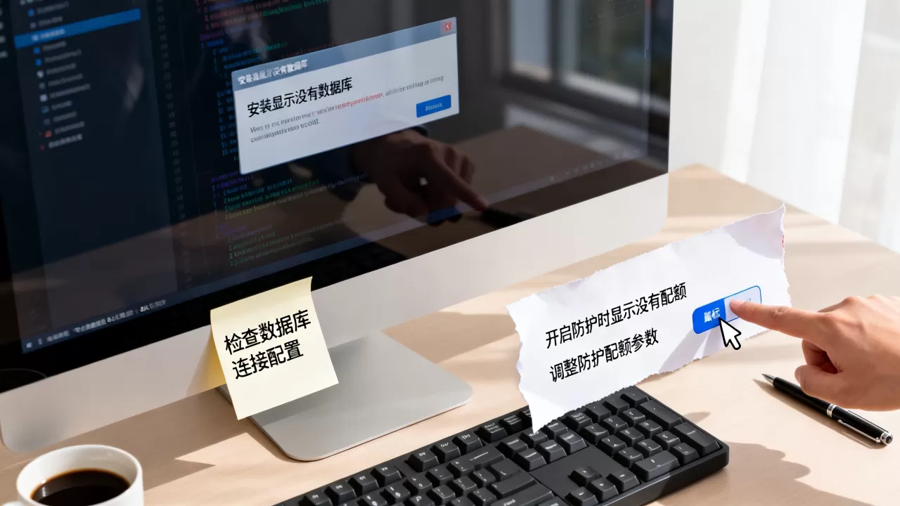 安装显示没有数据库怎么办?开启防护时显示没有配额怎么解决 安装显示没有数据库怎么办?开启防护时显示没有配额怎么解决