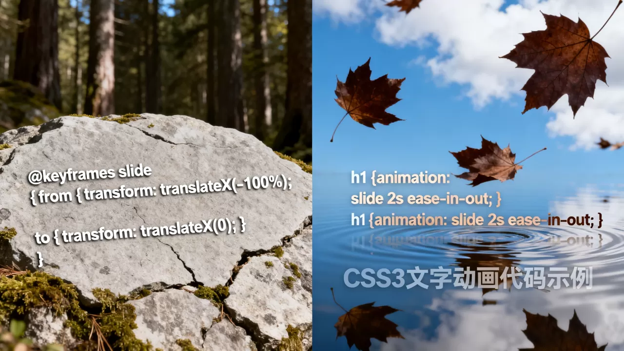 html文字输出特效怎么做?css3文字动画代码 html文字输出特效怎么做?css3文字动画代码