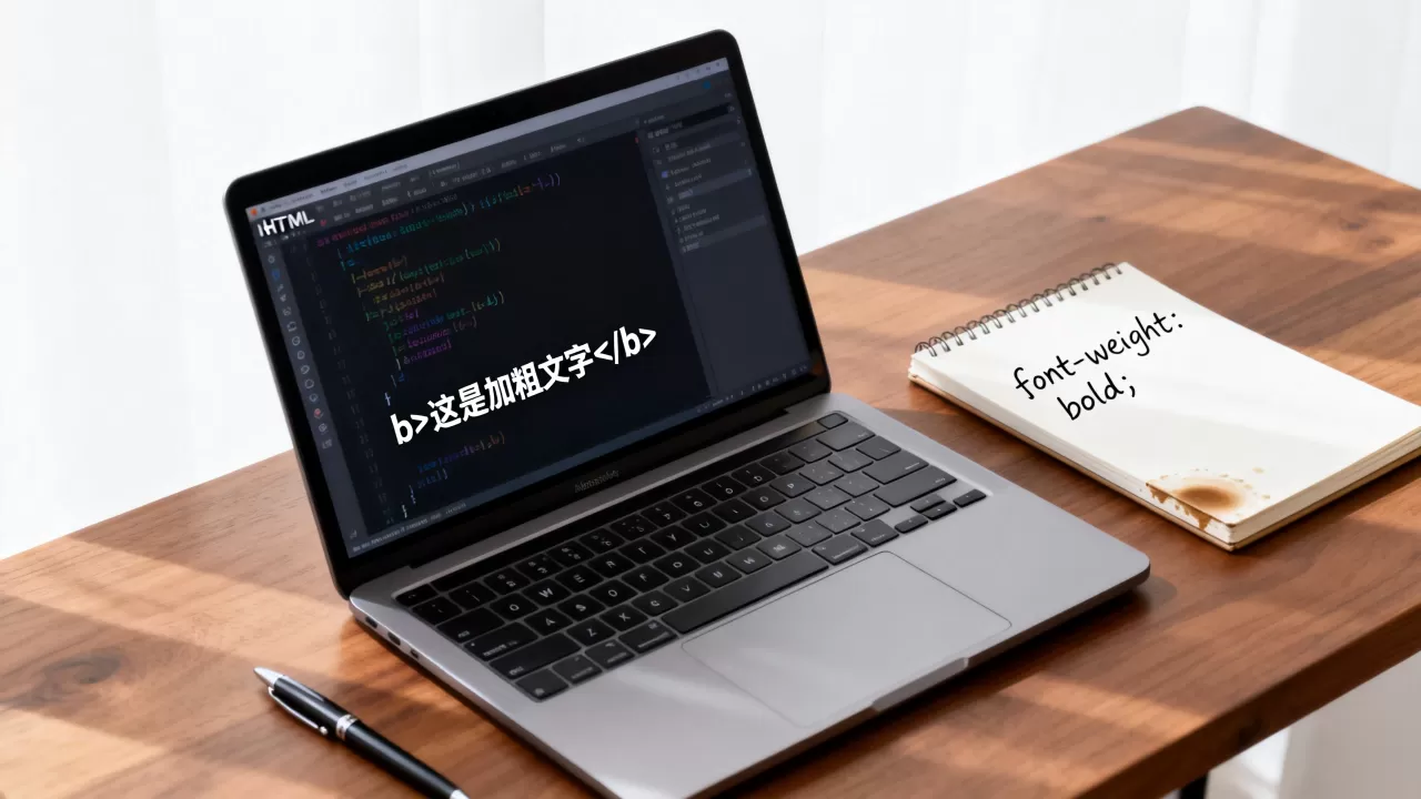 HTML字体加粗怎么设置？网页字体加粗代码怎么写