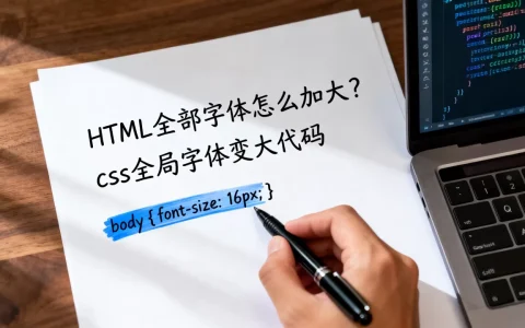 HTML全部字体怎么加大？css全局字体变大代码