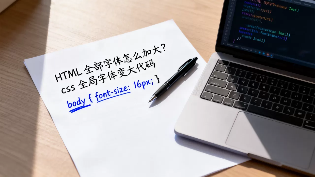 HTML全部字体怎么加大?css全局字体变大代码 HTML全部字体怎么加大?css全局字体变大代码