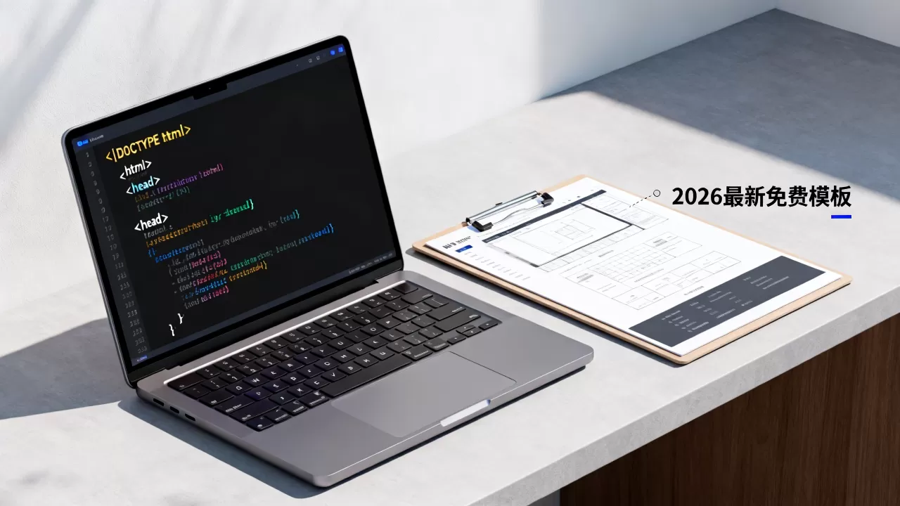HTML网站引导页源码怎么用？2026最新免费模板哪里下载