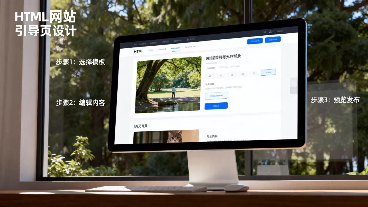 html网站引导页怎么做？html网站引导页模板