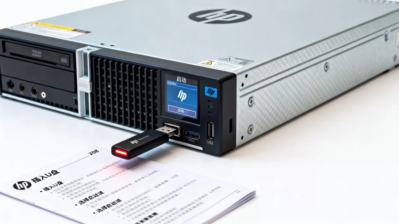 HP服务器2008如何用U盘安装？惠普服务器系统安装教程