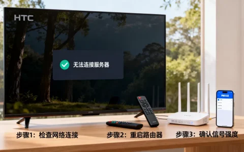 HTC电视无法从服务器获取数据怎么办？电视连不上服务器怎么解决