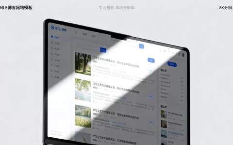 HTML5博客网站模板怎么用？免费下载高清模板