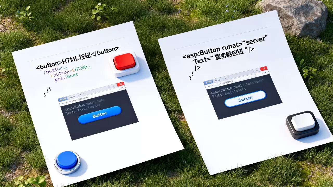 html控件button与服务器控件button有什么区别?html控件button与服务器控件button的区别 html控件button与服务器控件button有什么区别?html控件button与服务器控件button的区别