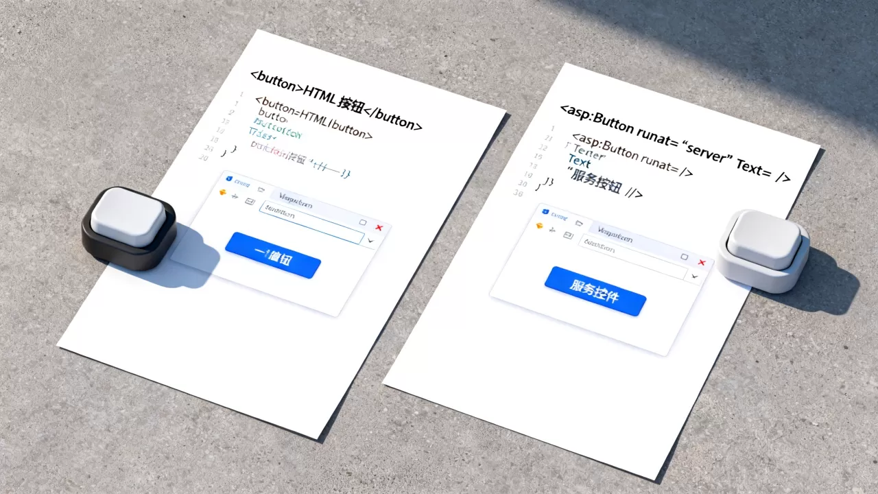 html控件button与服务器控件button有什么区别?html控件button与服务器控件button的区别 html控件button与服务器控件button有什么区别?html控件button与服务器控件button的区别