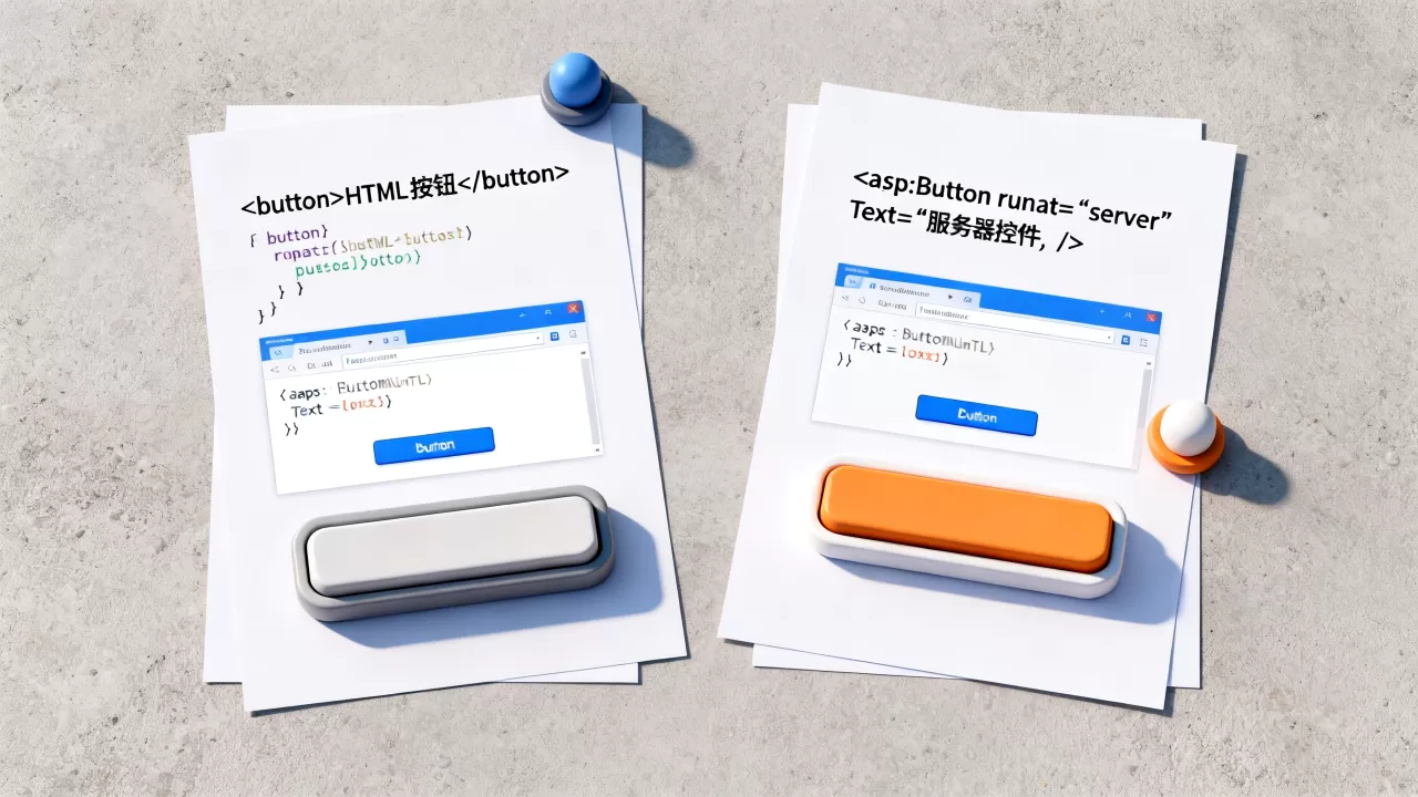 html控件button与服务器控件button有什么区别?html控件button与服务器控件button的区别 html控件button与服务器控件button有什么区别?html控件button与服务器控件button的区别