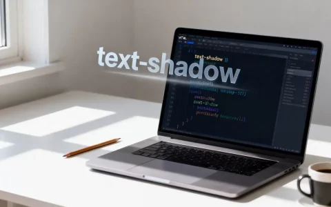 HTML字体如何加投影？css text-shadow文字阴影效果