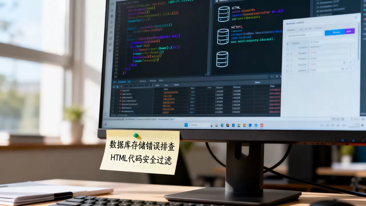 html源码保存到数据库出错怎么办?如何安全存储html代码 html源码保存到数据库出错怎么办?如何安全存储html代码
