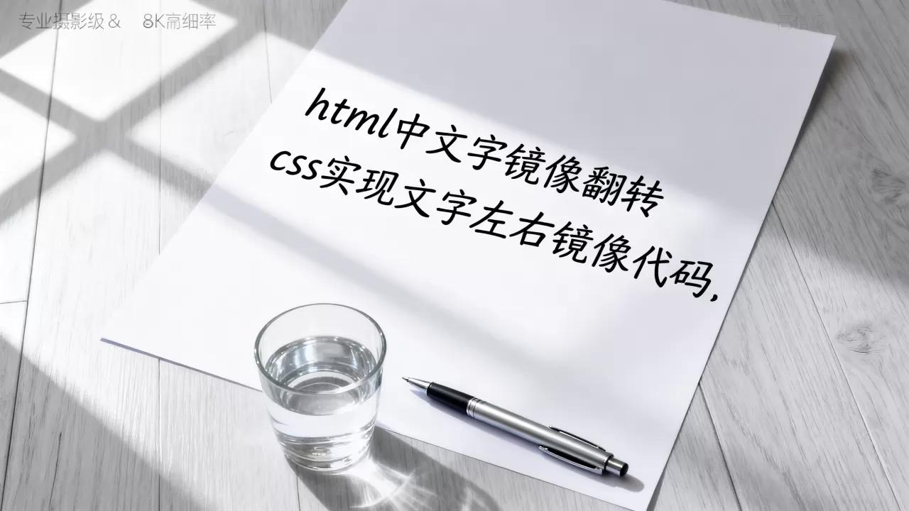 html中文字如何镜像翻转?css实现文字左右镜像代码 html中文字如何镜像翻转?css实现文字左右镜像代码
