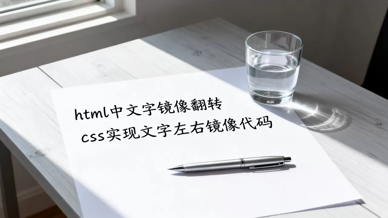 html中文字如何镜像翻转?css实现文字左右镜像代码 html中文字如何镜像翻转?css实现文字左右镜像代码