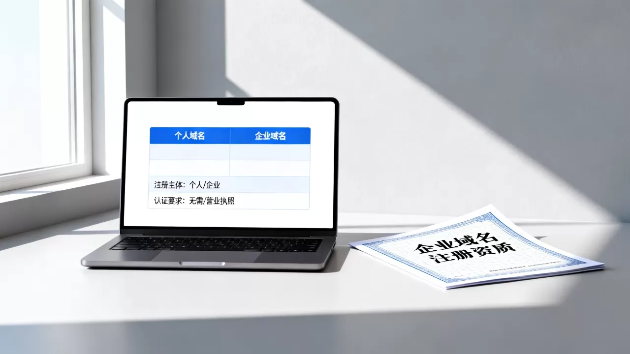 个人域名与企业域名有什么区别?企业域名注册需要什么资质 个人域名与企业域名有什么区别?企业域名注册需要什么资质