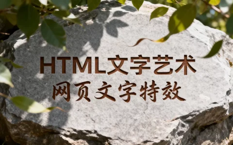 HTML文字艺术怎么做？如何实现网页文字特效