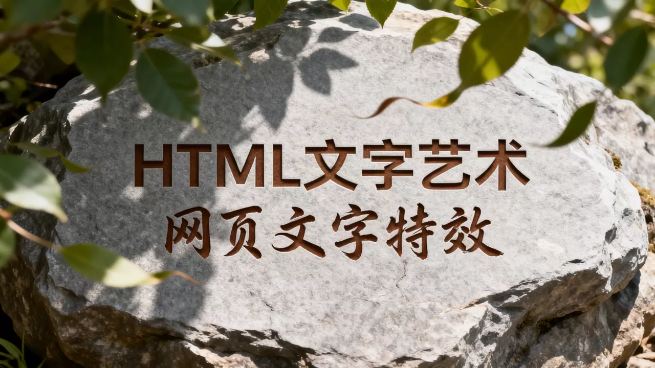 HTML文字艺术怎么做?如何实现网页文字特效 HTML文字艺术怎么做?如何实现网页文字特效
