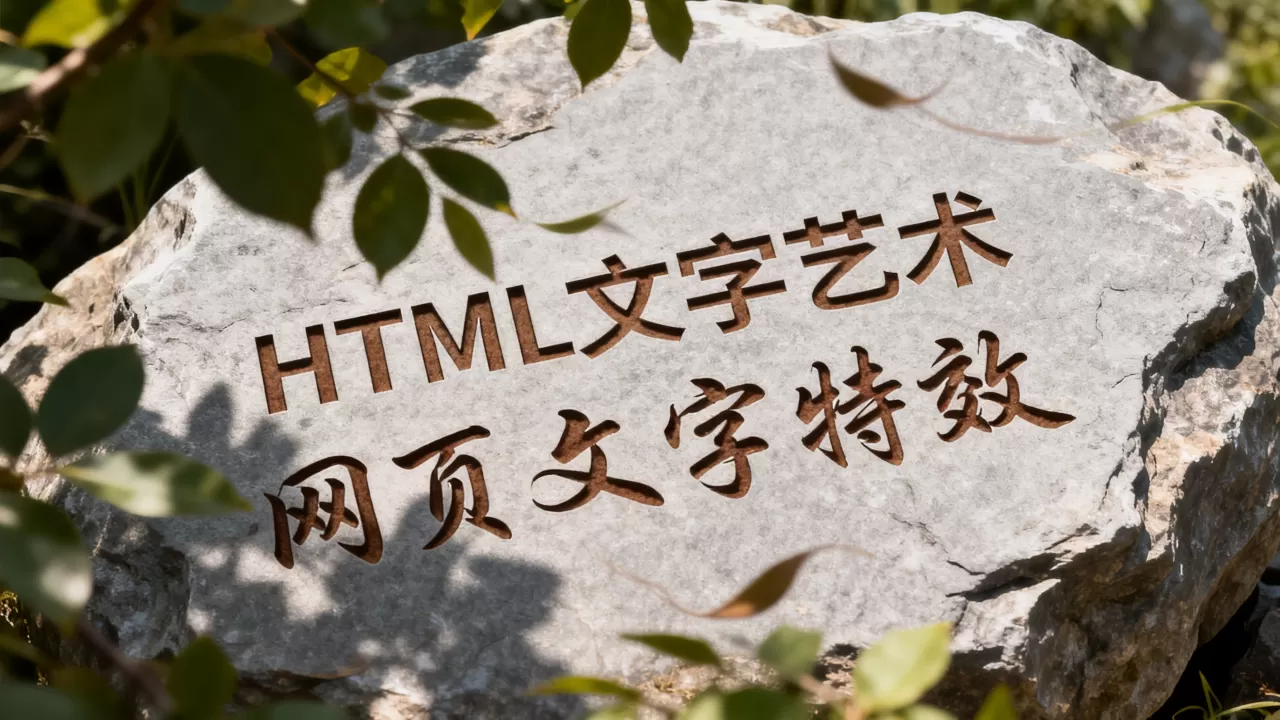HTML文字艺术怎么做?如何实现网页文字特效 HTML文字艺术怎么做?如何实现网页文字特效