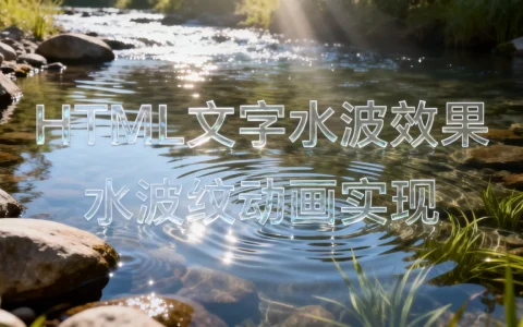 html文字水波效果怎么做？如何实现文字水波纹动画