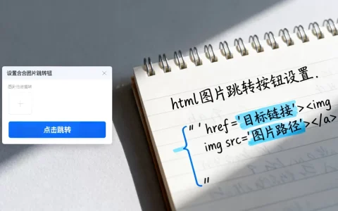 html图片跳转按钮怎么设置？html图片点击跳转代码