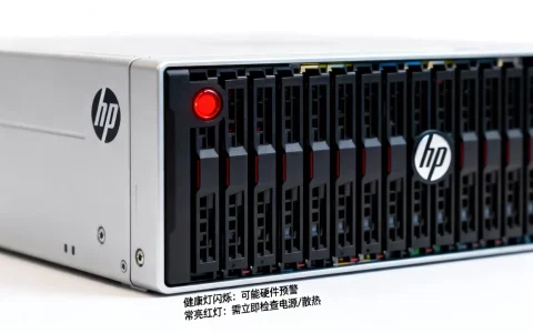 hp服务器健康灯闪烁是什么意思？hp服务器健康灯常亮红灯怎么处理