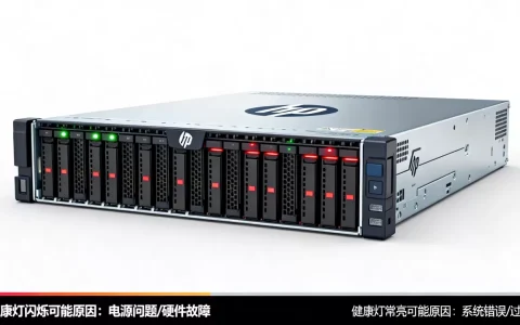 hp服务器健康灯闪烁是什么原因？hp服务器健康灯常亮代表什么