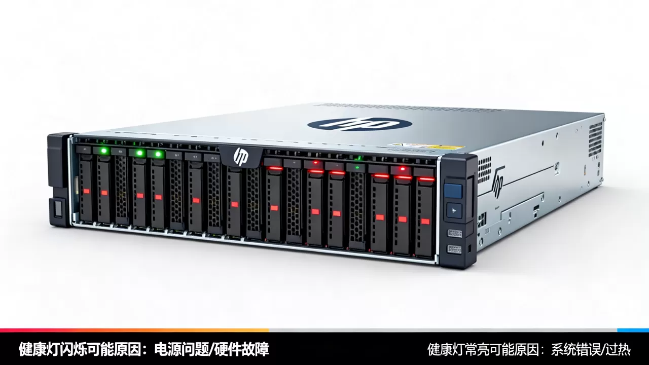 hp服务器健康灯闪烁是什么原因?hp服务器健康灯常亮代表什么 hp服务器健康灯闪烁是什么原因?hp服务器健康灯常亮代表什么