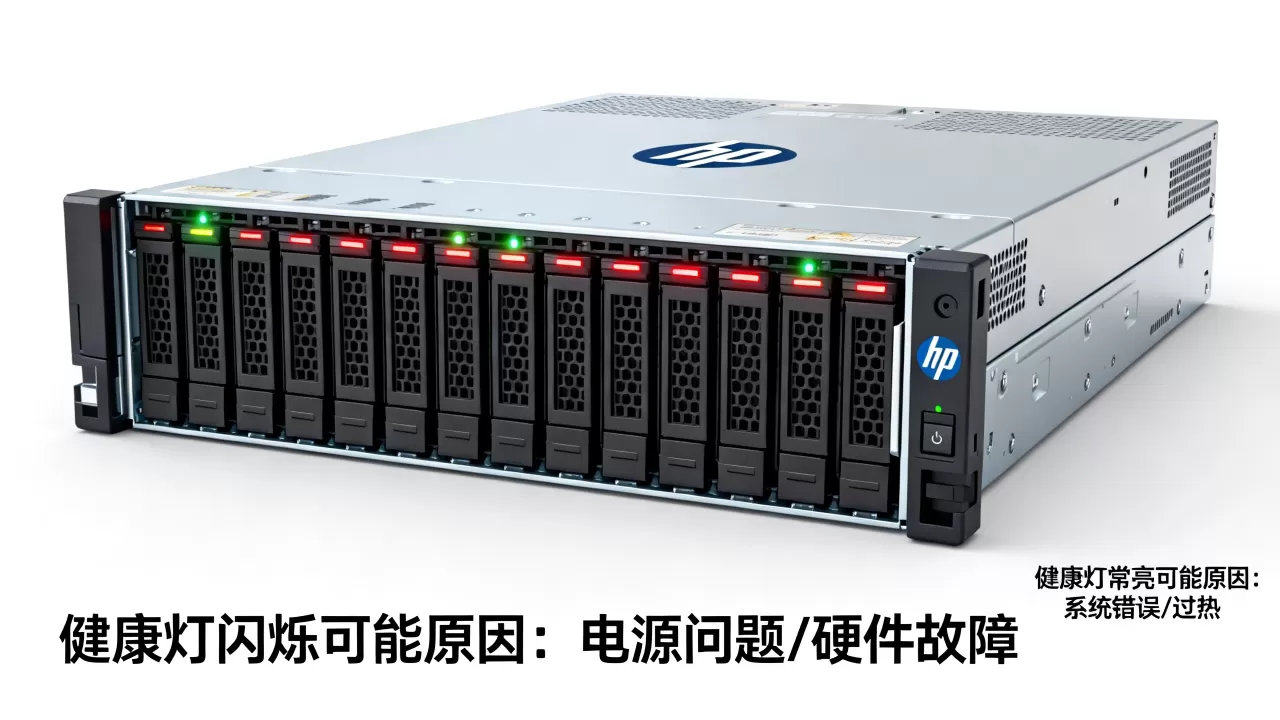 hp服务器健康灯闪烁是什么原因?hp服务器健康灯常亮代表什么 hp服务器健康灯闪烁是什么原因?hp服务器健康灯常亮代表什么