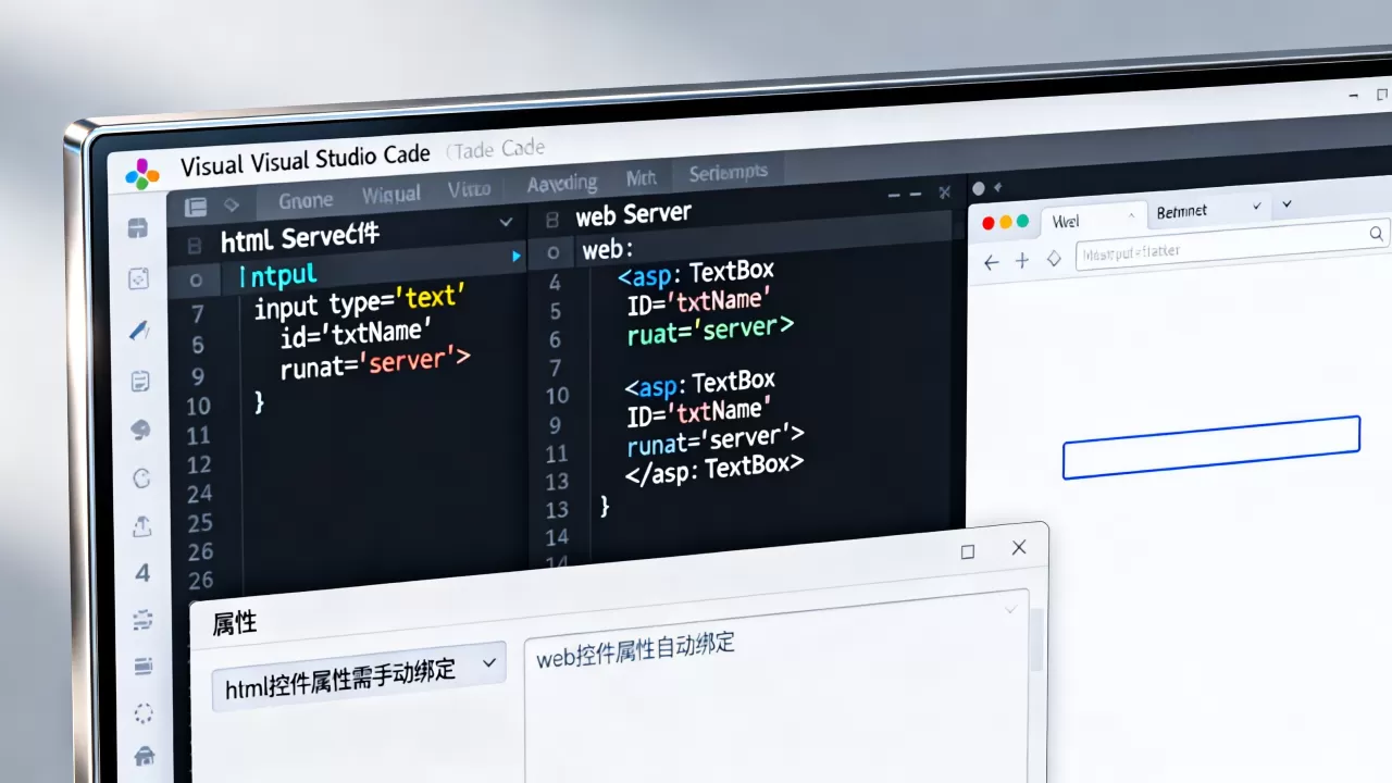 html服务器控件怎么用?asp.net中html服务器控件与web服务器控件的区别 html服务器控件怎么用?asp.net中html服务器控件与web服务器控件的区别