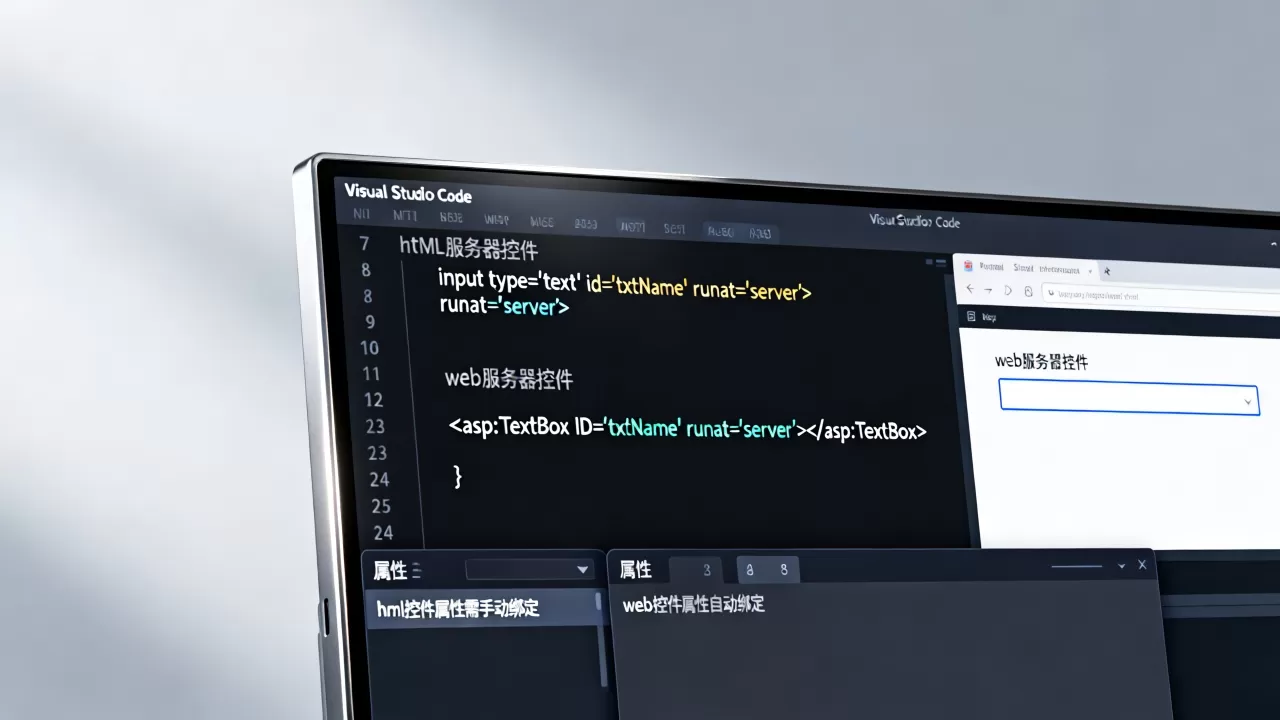 html服务器控件怎么用?asp.net中html服务器控件与web服务器控件的区别 html服务器控件怎么用?asp.net中html服务器控件与web服务器控件的区别