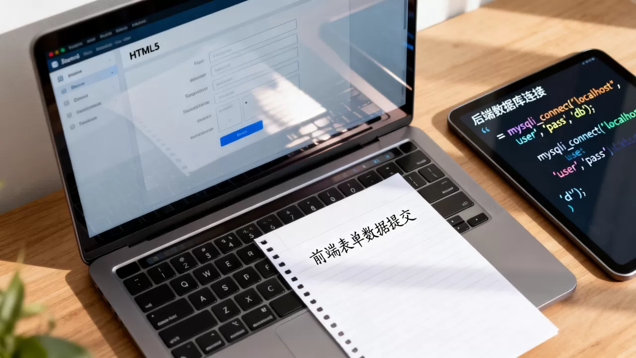 HTML5表单如何连接数据库？前端表单数据提交到后端