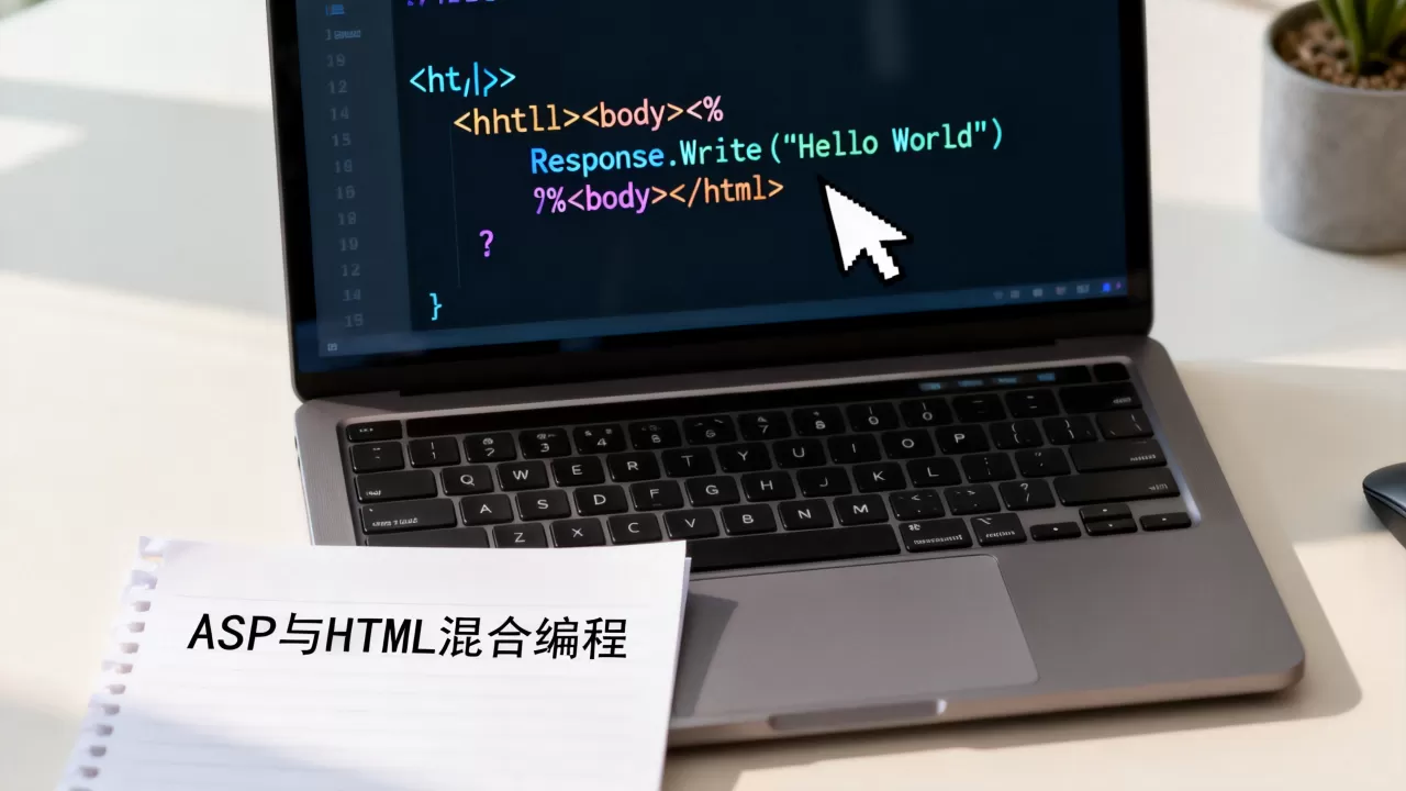 HTML中如何插入ASP代码？ASP与HTML混合编程教程