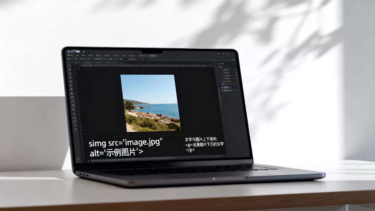 HTML图片加文字怎么排版？html图片加文字代码怎么写