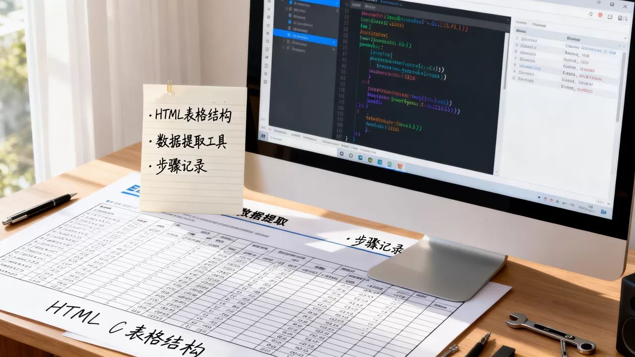 html数据表是什么？如何高效提取网页表格数据