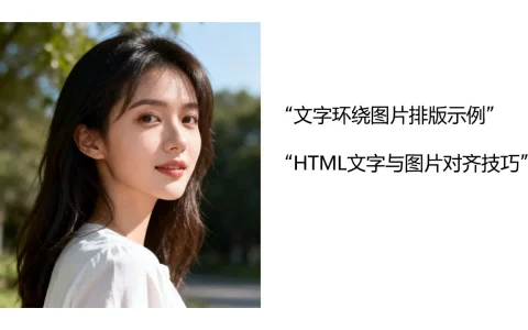 HTML文字紧跟图片怎么解决？如何让网页排版更美观