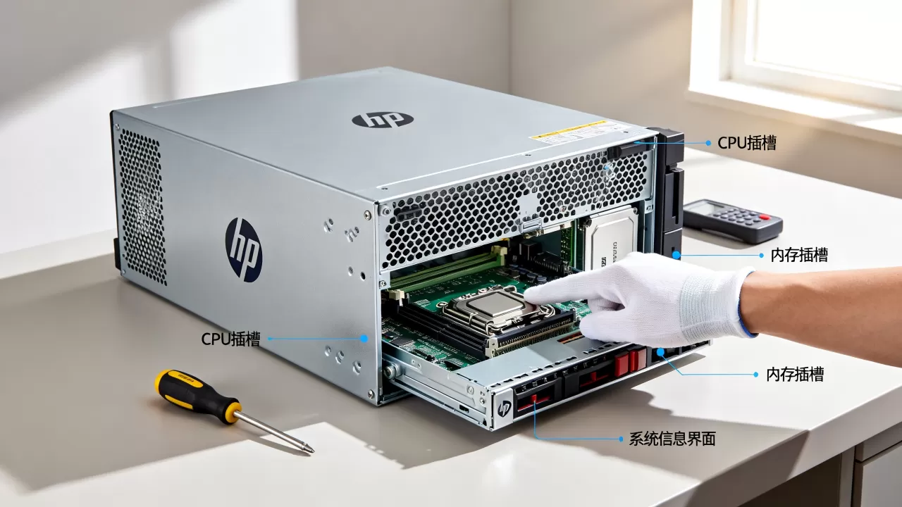 hp服务器怎么查看cpu和内存？如何查看服务器硬件配置