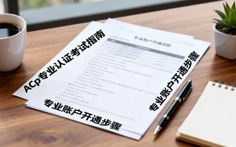 ACp专业认证怎么考？专业账户开通流程