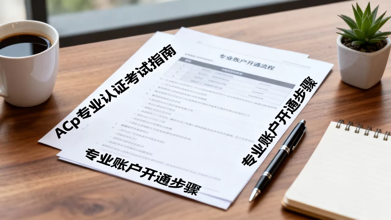 ACp专业认证怎么考?专业账户开通流程 ACp专业认证怎么考?专业账户开通流程
