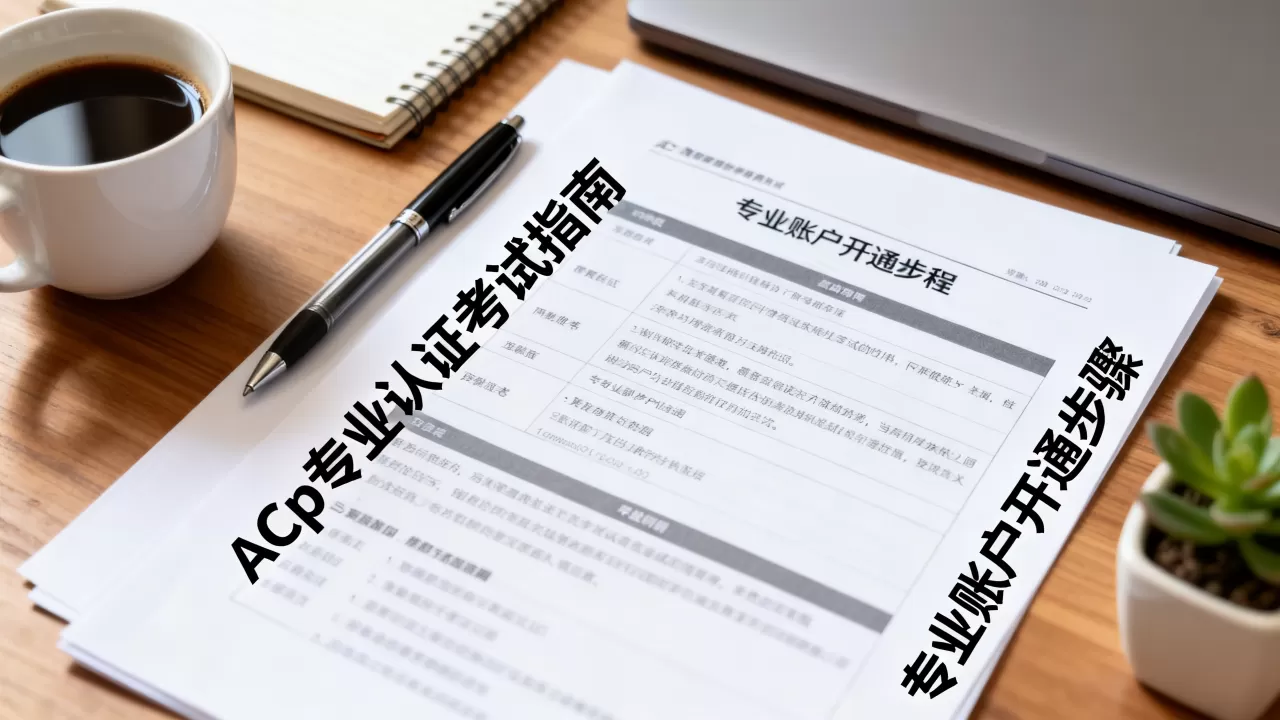 ACp专业认证怎么考?专业账户开通流程 ACp专业认证怎么考?专业账户开通流程