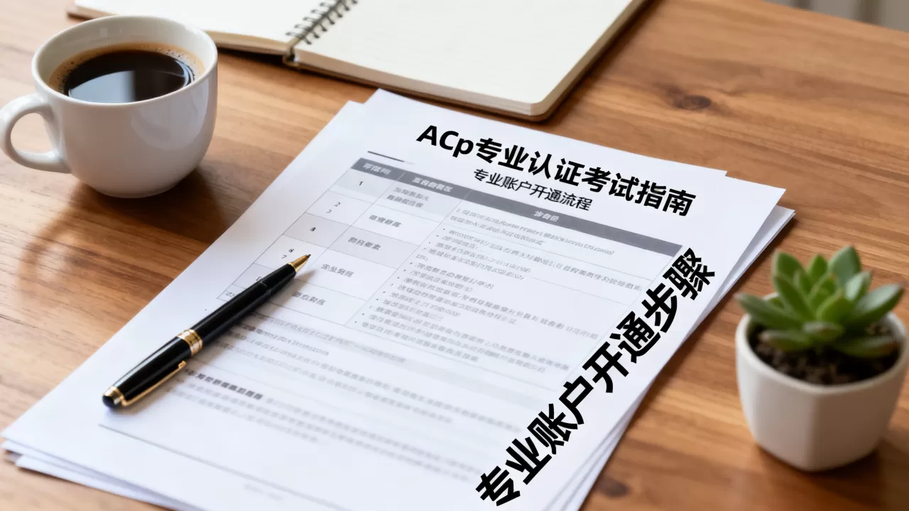 ACp专业认证怎么考?专业账户开通流程 ACp专业认证怎么考?专业账户开通流程