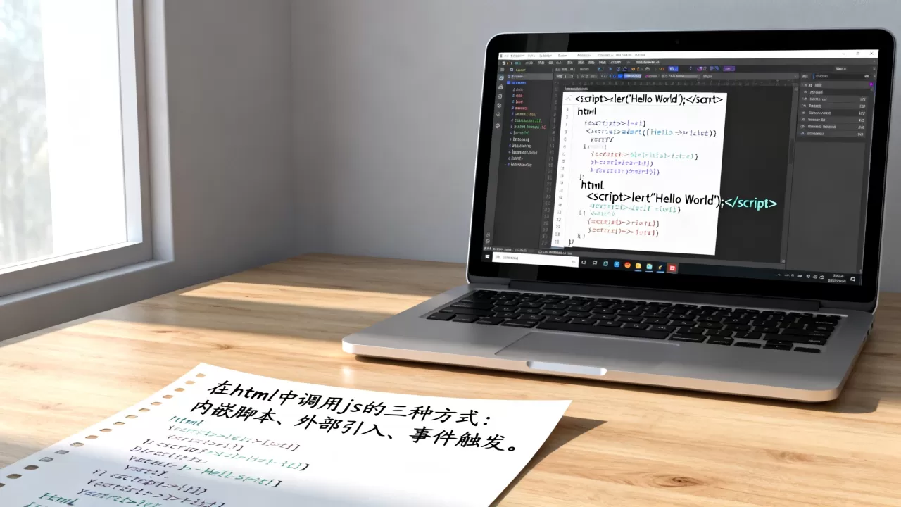 如何在html中执行js？js代码在html里怎么调用