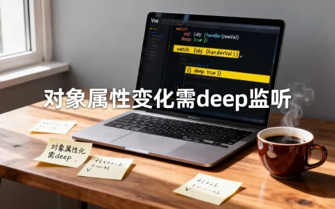 vue中watch为何检测不到对象属性变化？vue监听对象属性变化的方法