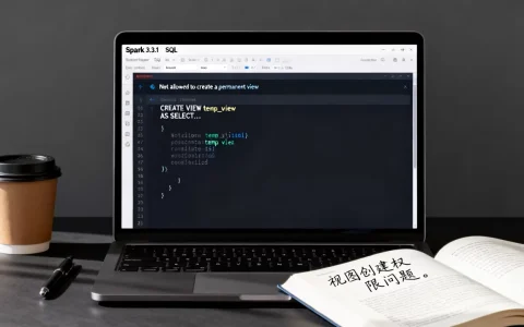 Spark 3.3.1创建视图Join报错Not allowed to create a permanent view怎么办